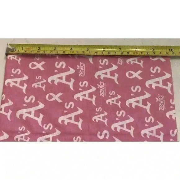 Oakland A's Breast Cancer Awareness Women's Infinity Loop Scarf - Picture 4 of 5
